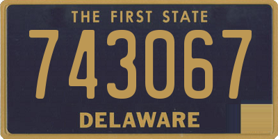 DE license plate 743067