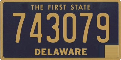 DE license plate 743079