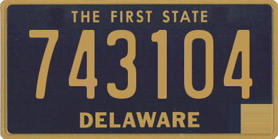 DE license plate 743104