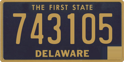 DE license plate 743105
