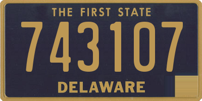 DE license plate 743107