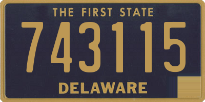 DE license plate 743115