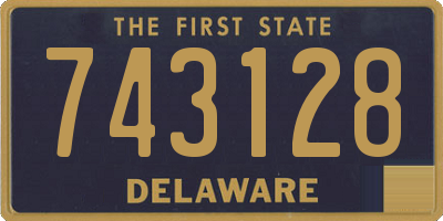 DE license plate 743128
