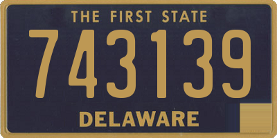 DE license plate 743139