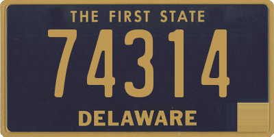 DE license plate 74314