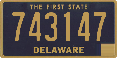 DE license plate 743147