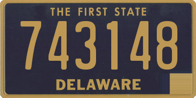 DE license plate 743148
