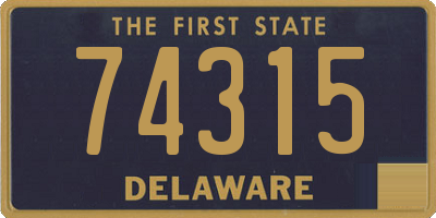 DE license plate 74315