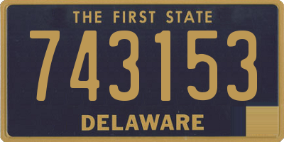 DE license plate 743153
