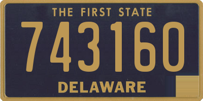 DE license plate 743160