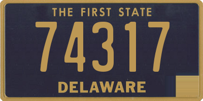 DE license plate 74317