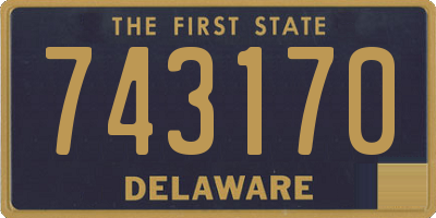 DE license plate 743170