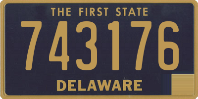 DE license plate 743176