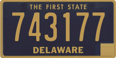 DE license plate 743177