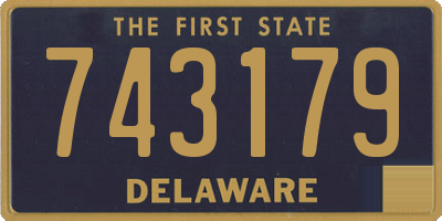 DE license plate 743179