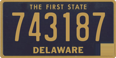 DE license plate 743187