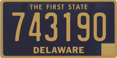 DE license plate 743190