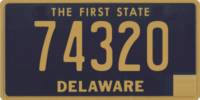 DE license plate 74320