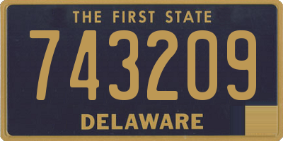 DE license plate 743209