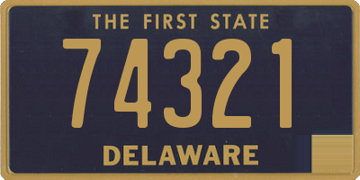 DE license plate 74321