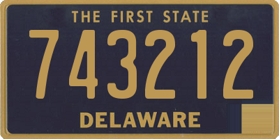 DE license plate 743212