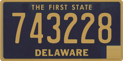 DE license plate 743228