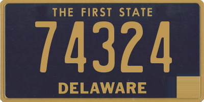 DE license plate 74324