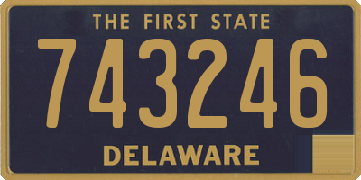 DE license plate 743246