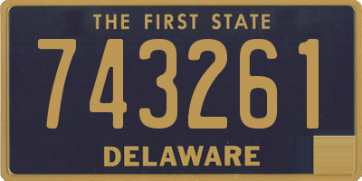 DE license plate 743261