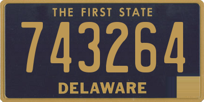 DE license plate 743264