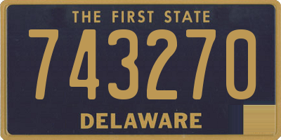 DE license plate 743270