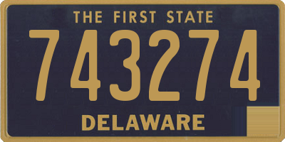 DE license plate 743274