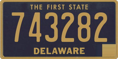 DE license plate 743282