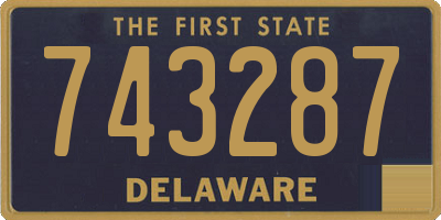 DE license plate 743287