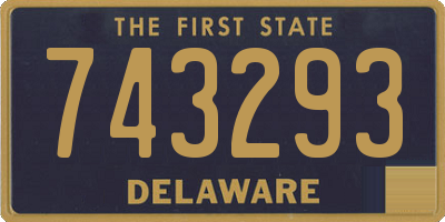 DE license plate 743293