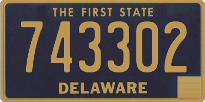 DE license plate 743302