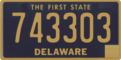 DE license plate 743303