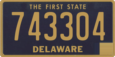 DE license plate 743304