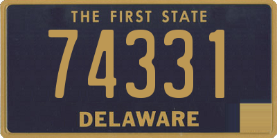 DE license plate 74331
