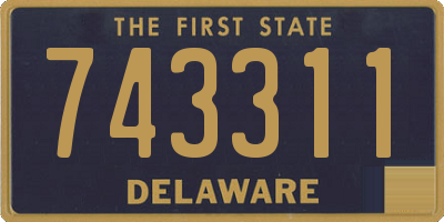 DE license plate 743311