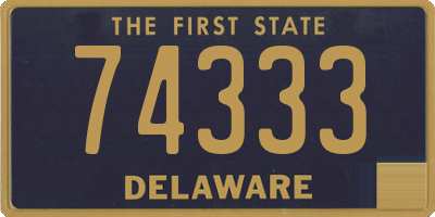 DE license plate 74333