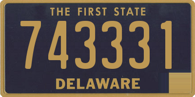 DE license plate 743331