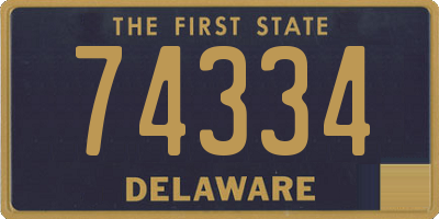 DE license plate 74334