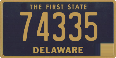DE license plate 74335