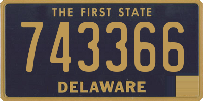 DE license plate 743366