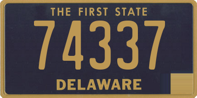 DE license plate 74337