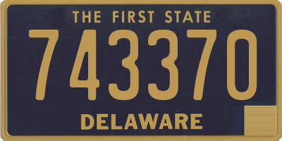 DE license plate 743370