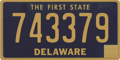 DE license plate 743379