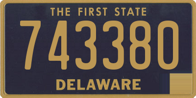 DE license plate 743380