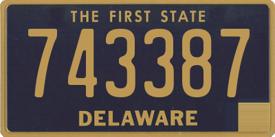DE license plate 743387
